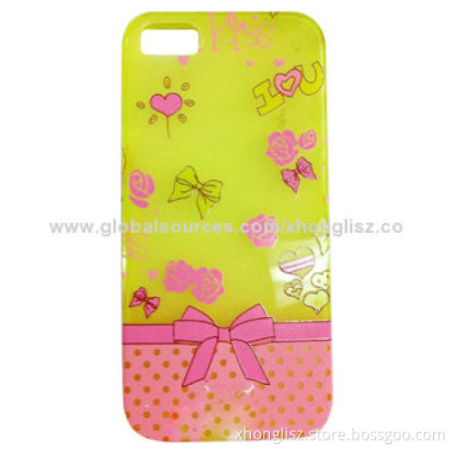Soft Gel Flexible TPU Case for iPhone 5/5s, Cute Water Printing Case